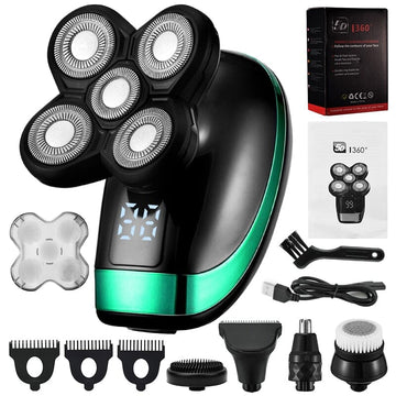 Portable Rechargeable 5-in-1 Electric Shaver